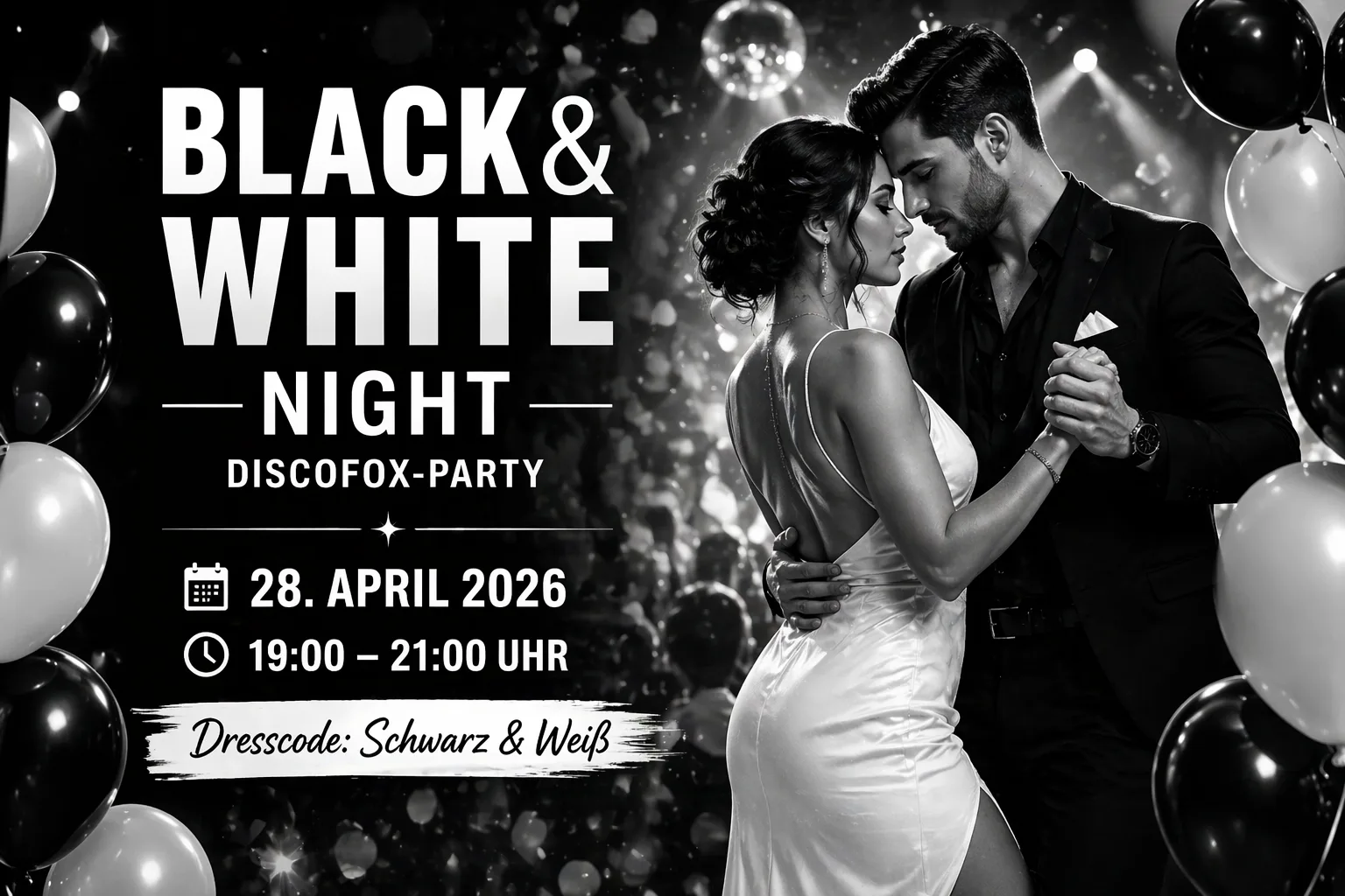 Black & White Night – Discofox-Abend in Cottbus